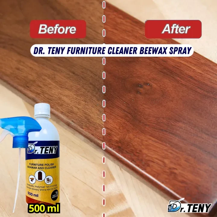 Dr Teny Natural Micro-Molecularized Beeswax Spray, Beeswax Furniture Polish, Bees Wax Furniture Polish and Cleaner, Beeswax Spray Furniture Polish, Wood Seasoning Beewax for Furniture Floor, 500 ml