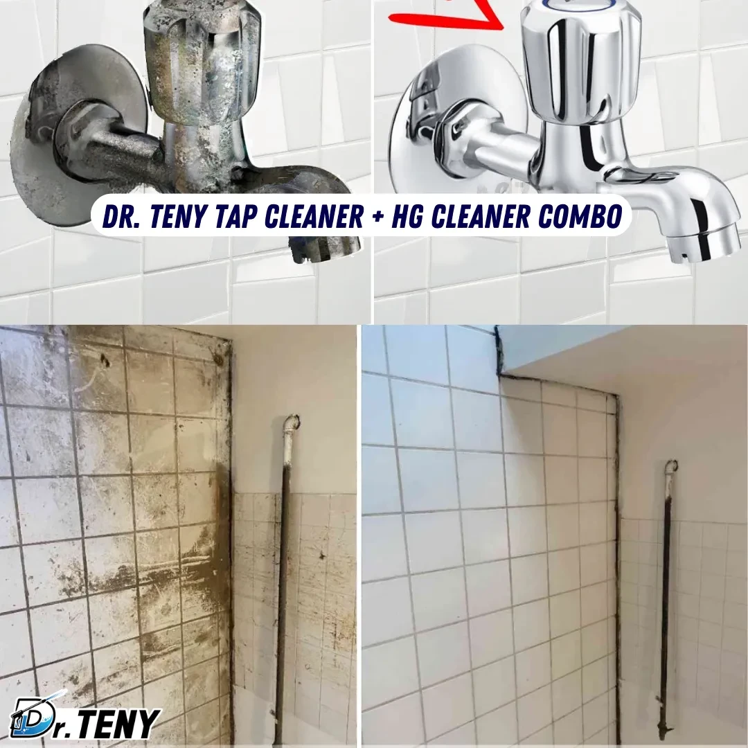 Dr Teny Combo HG Tiles and Tap Cleaner Mosaic Rx2000 fittings mirror shower Cleaner Spray combo 500 ml