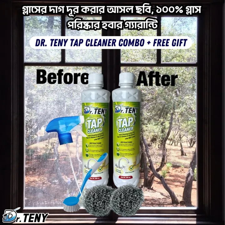 Dr Teny 2 piece Tap rust stain and glass cleaning spray + combo dr teny 500 ml