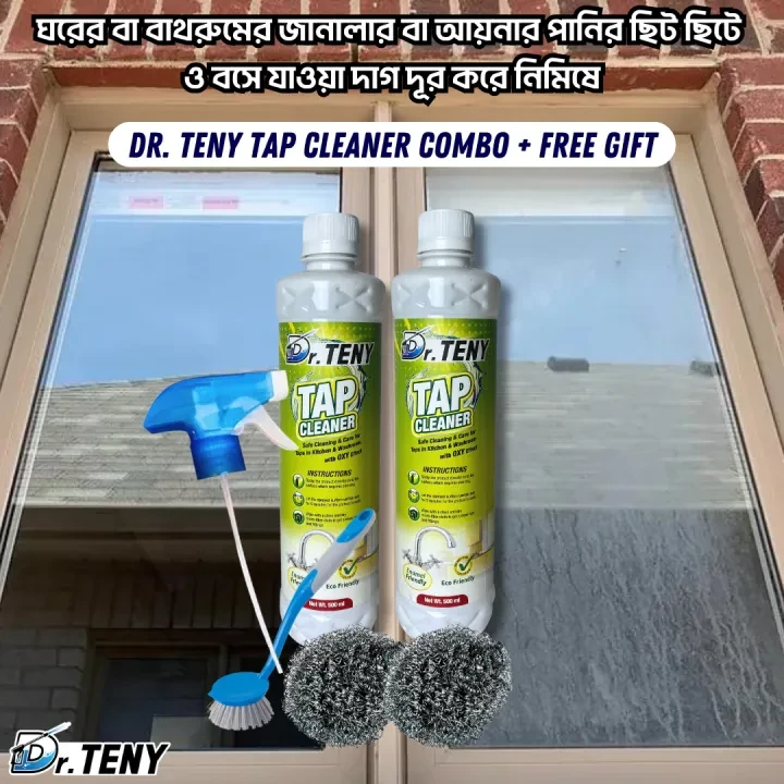 Dr Teny 2 piece Tap rust stain and glass cleaning spray + combo dr teny 500 ml