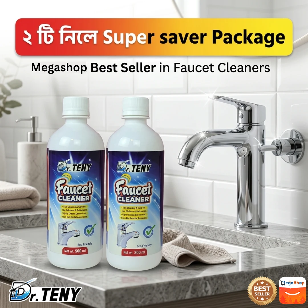 Dr. Teny Combo Faucet Cleaner Spray 2 pcs – Tap, Glass & Rust Stain Remover (500ml)
