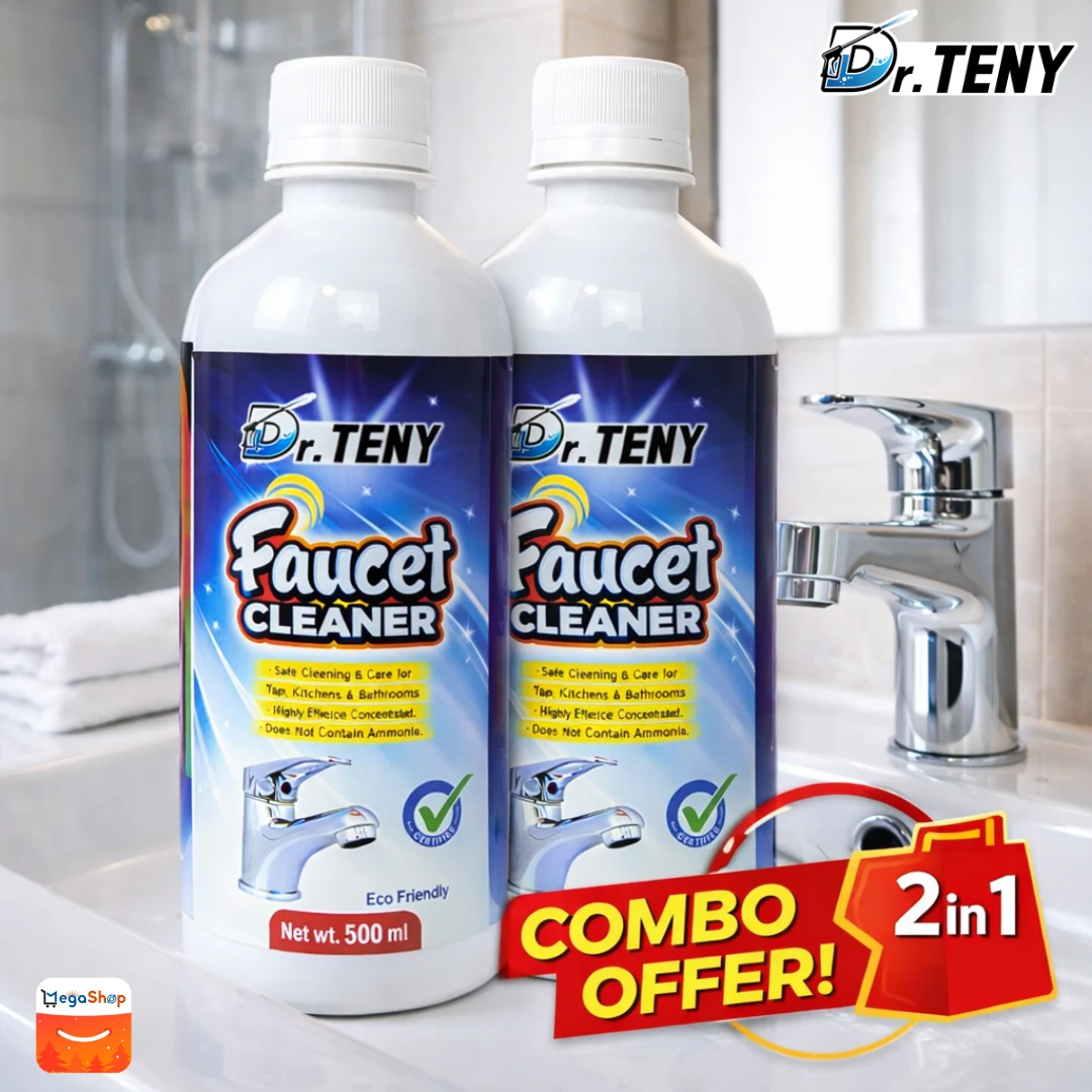 Dr. Teny Combo Faucet Cleaner Spray 2 pcs – Tap, Glass & Rust Stain Remover (500ml)